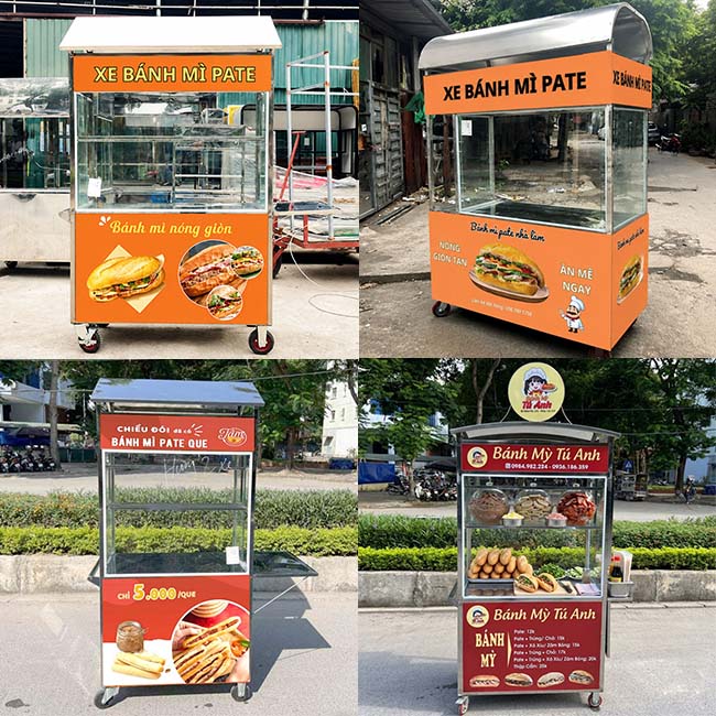 Mẫu xe bánh mì pate