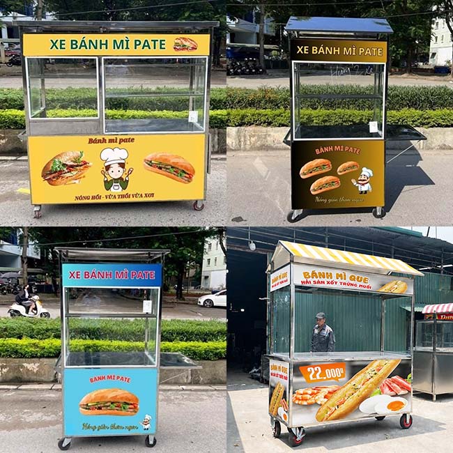 Mẫu xe bánh mì pate