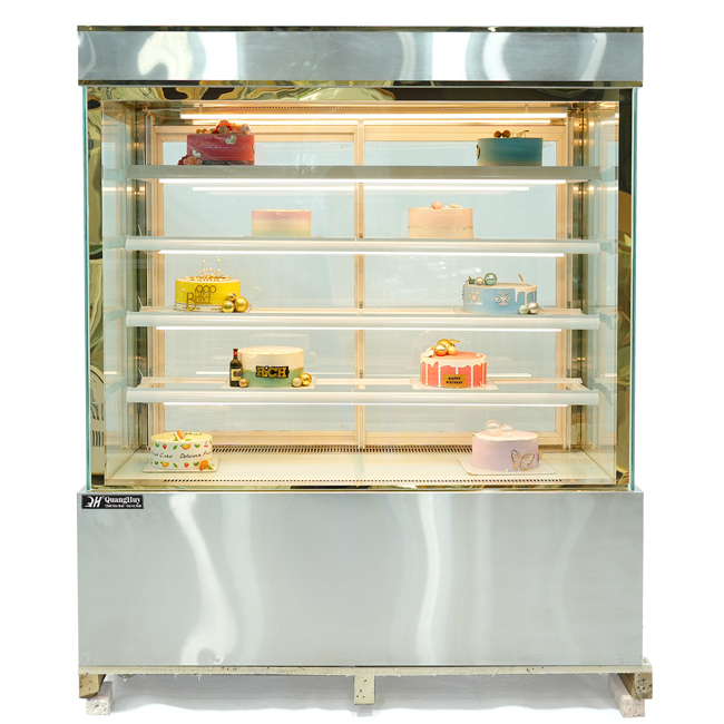 Tủ bánh kem kính vuông 1m5