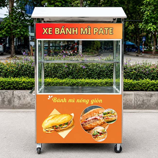 Ưu điểm xe bán bánh mì pate