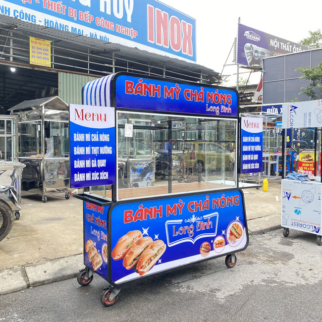 Mẫu xe bánh mì chả cá