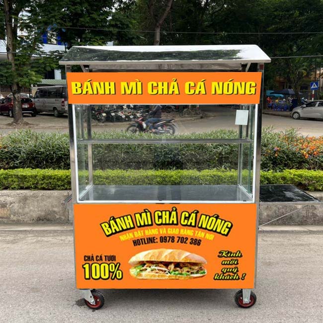 Mẫu xe bánh mì chả cá