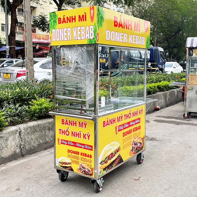 Xe bánh mì Thổ Nhĩ Kỳ 1m2 khó bố trí nhiều thiết bị cùng lúc