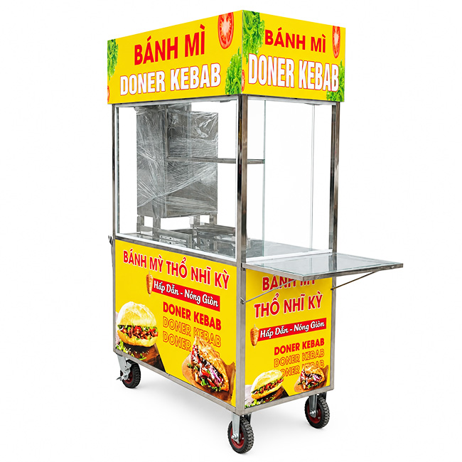 Xe bánh mì Thổ Nhĩ Kỳ 1m2 mái bằng XBM-TNK1.2-MB