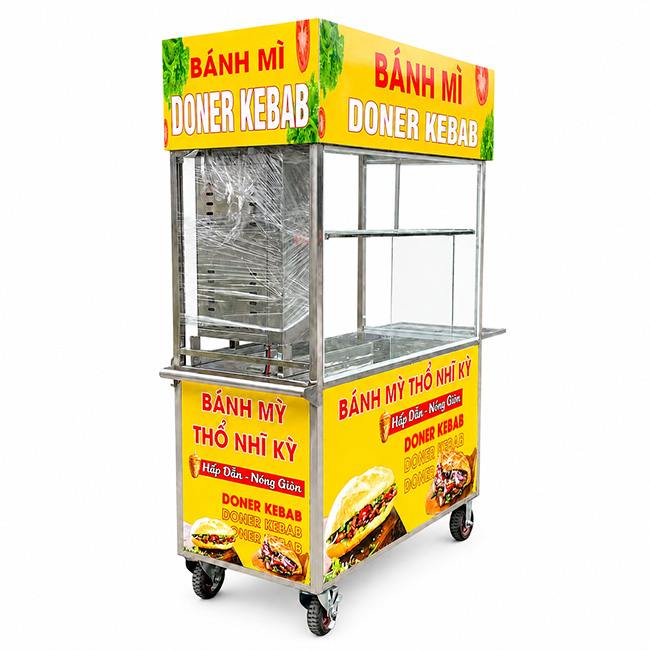 Xe bánh mì Thổ Nhĩ Kỳ 1m2 mái bằng chi phí đầu tư thấp