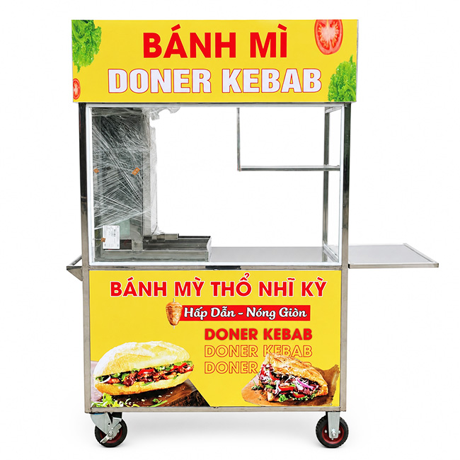 Xe bánh mì Thổ Nhĩ Kỳ 1m2 mái bằng XBM-TNK1.2-MB