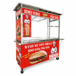 Xe Doner Kebab Phúc Hưng 1m5 mái bằng XBM-TNK1.5-MV