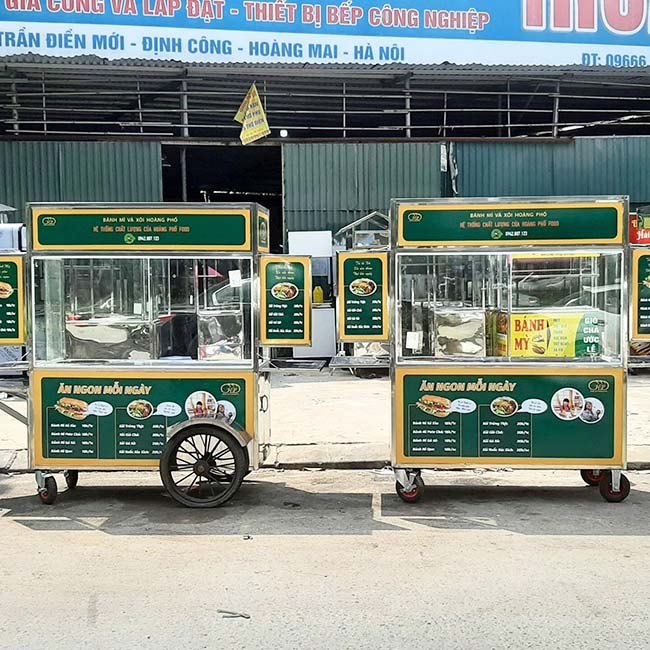 Bảng hiệu bán xôi nên thể hiện giá giúp khách dễ chọn