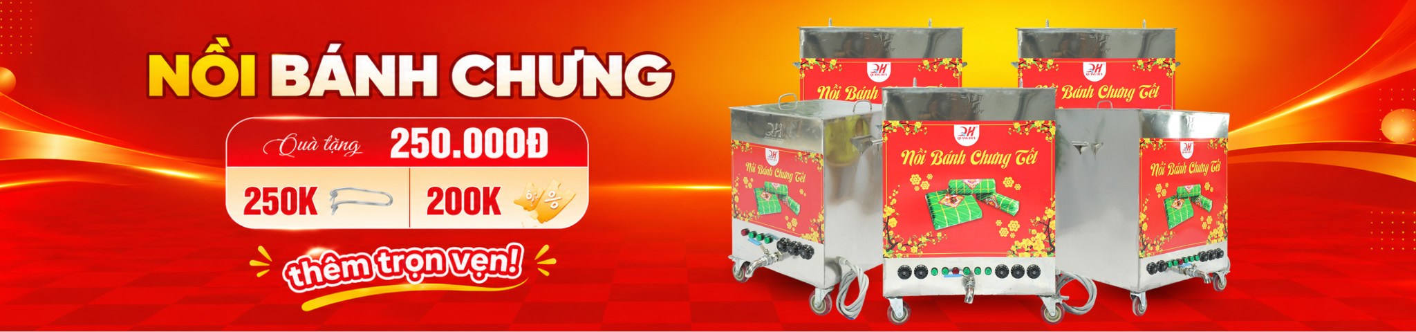 Nồi Bánh Chưng Điện: Hiện đại, Nấu nhanh, Nhiều dung tích