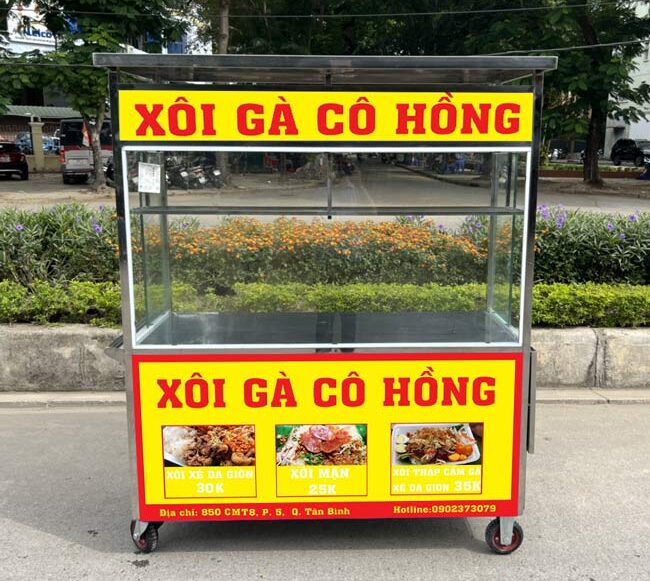 Chất liệu bảng hiệu xe bán xôi