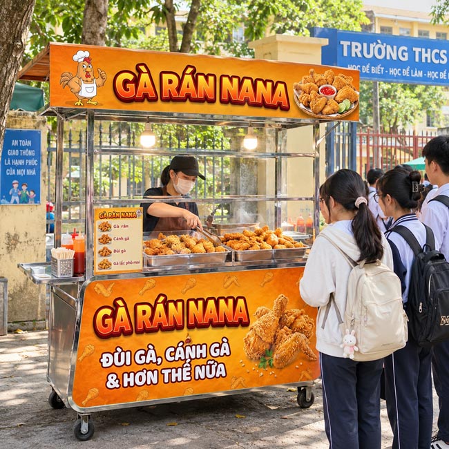 Có thêm không gian để mở rộng menu