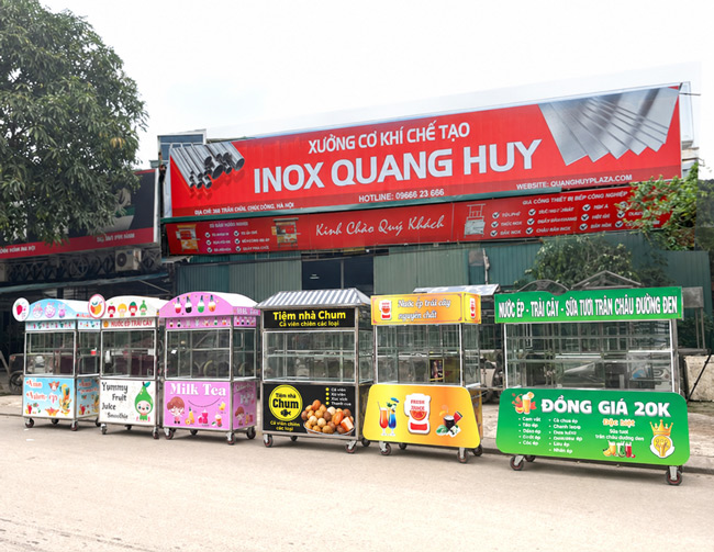 Đặt mua Xe bán cá viên mái chùa 1m5 XI-150-MA tại Quang Huy