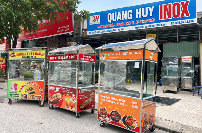 Đặt mua xe bánh mì Doner tại Quang Huy