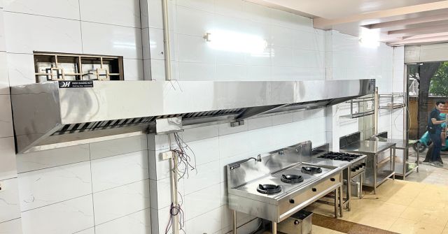 Hoàn thiện dự án thi công bếp nhà hàng Trùng Khánh Thái Bình