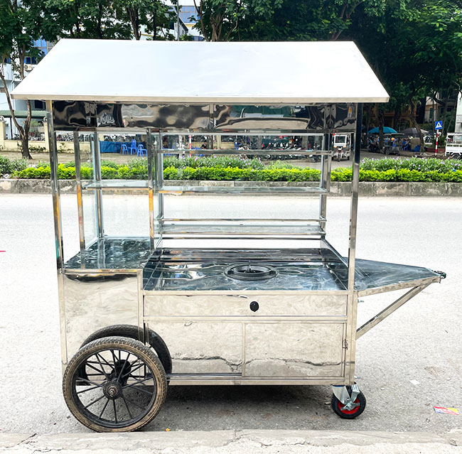 Khoang chứa đồ xe gà rán khoai lang lắc mái chùa 2m
