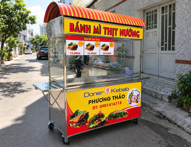 Kích thước 1m2 nhỏ gọn, dễ bố trí tại nhiều điểm bán