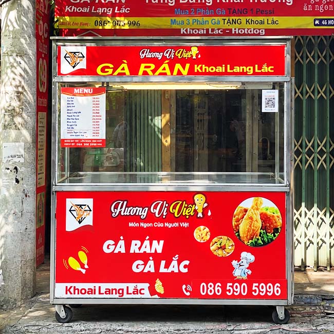 Mái bằng tạo không gian nhận diện thương hiệu