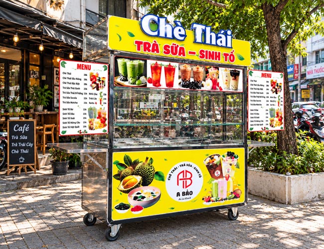 Mái bằng và phần khung xe