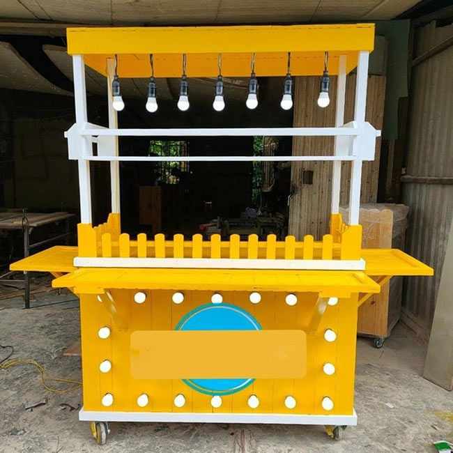 Mẫu xe bán xôi bằng gỗ