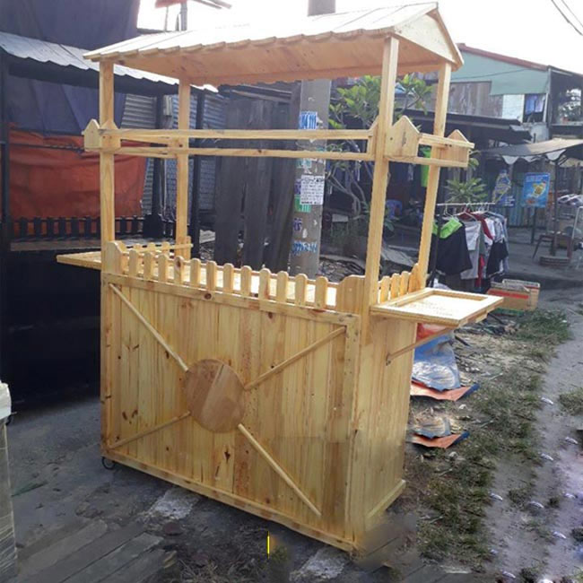 Mẫu xe bán xôi bằng gỗ