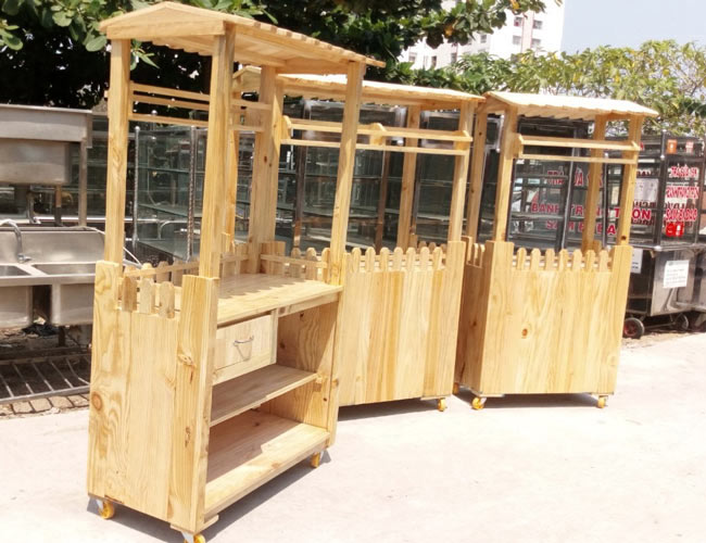 Mẫu xe bán xôi bằng gỗ