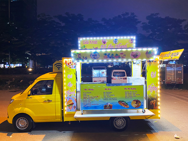 Mẫu xe tải bán cafe