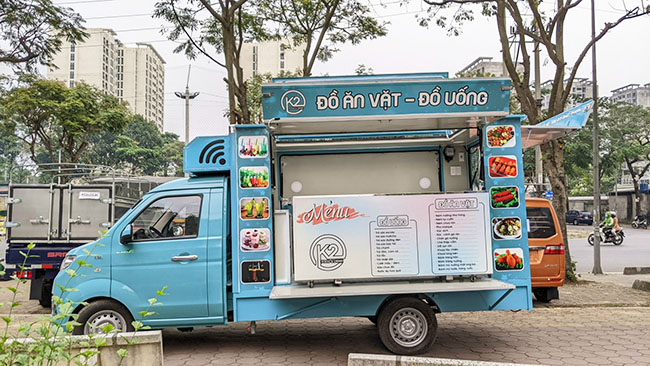 Mẫu xe tải bán cafe