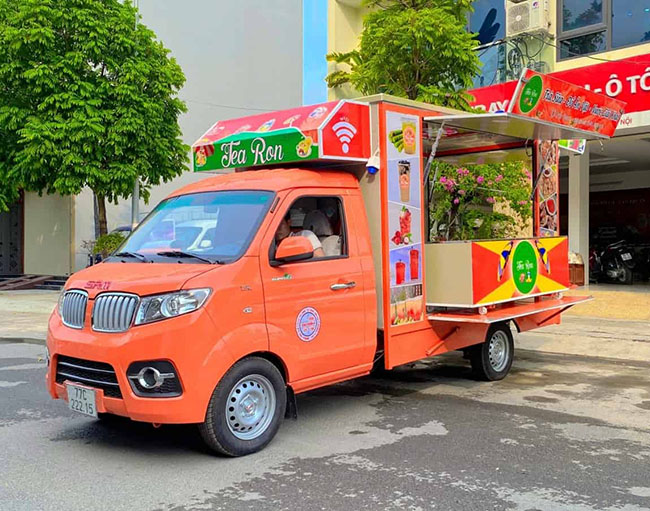 Mẫu xe tải bán cafe