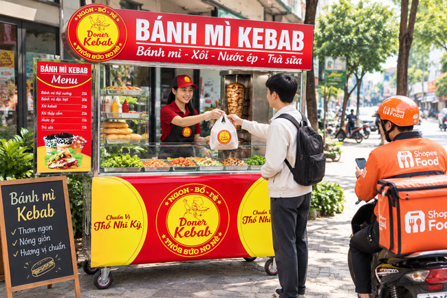 Mô Hình Bán Mang Đi Kết Hợp Giao Hàng Online