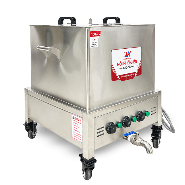 Mua nồi vuông nấu phở điện 100L Quang Huy