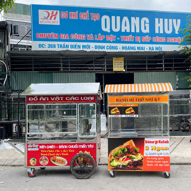 Mua xe bánh mì Doner Kebab 3 ngon 1m tại Quang Huy
