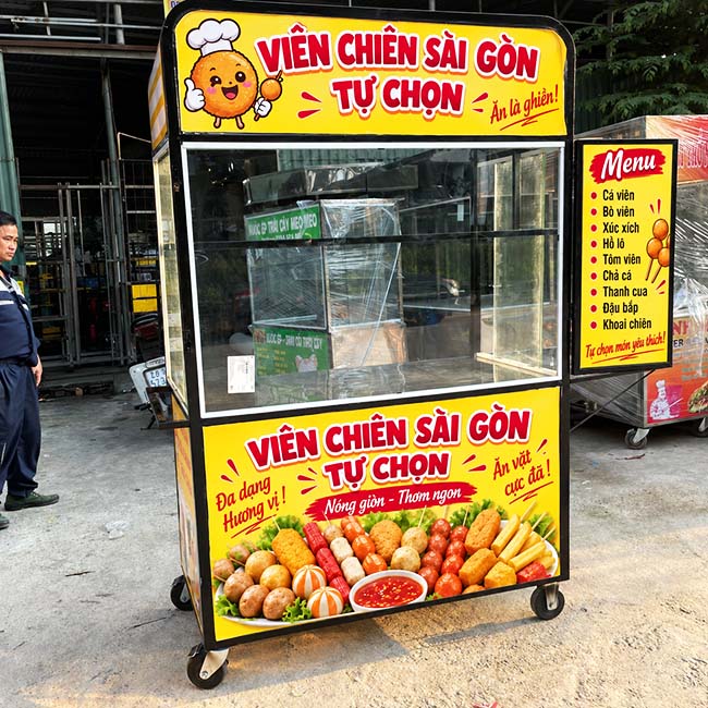 Mua xe cá viên chiên tự chọn 1m2