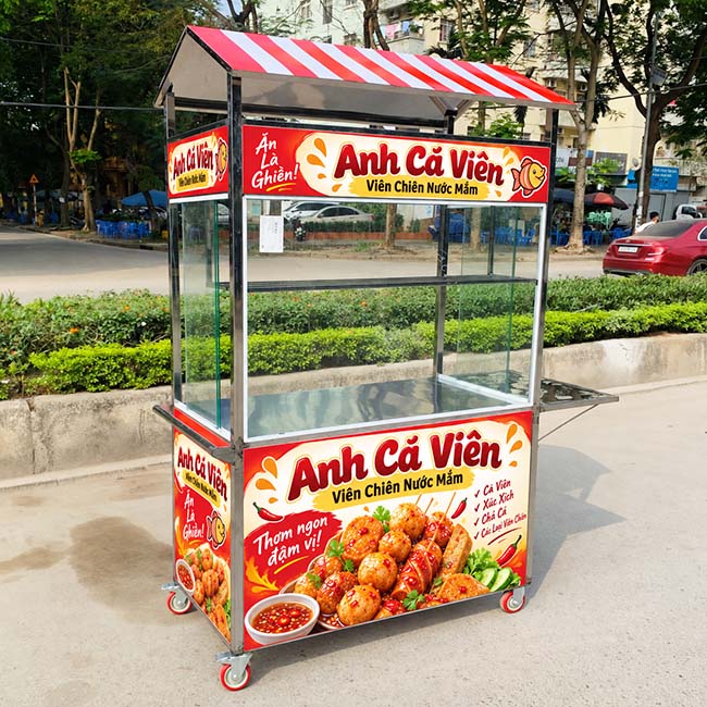 Mua xe cá viên mái chùa Anh cá viên 1m2