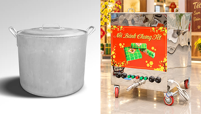 Nên chọn nồi bánh chưng điện hay nồi gang
