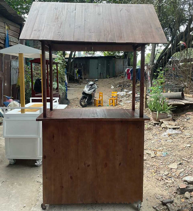 Nhược điểm của xe bán xôi bằng gỗ
