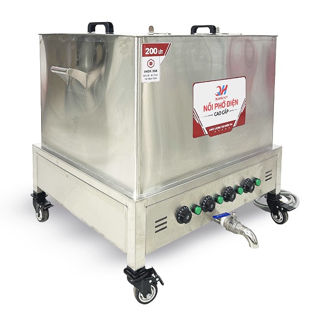 Nồi nấu phở điện vuông 200L