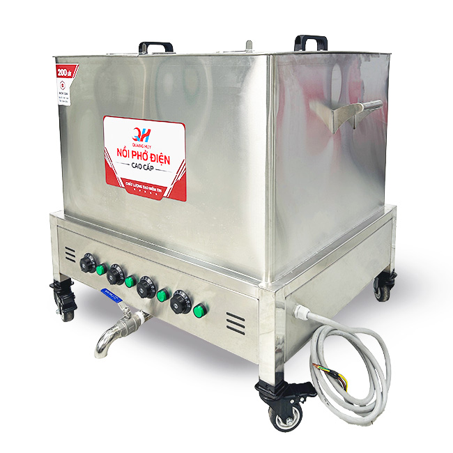 Nồi nấu phở điện vuông 200L