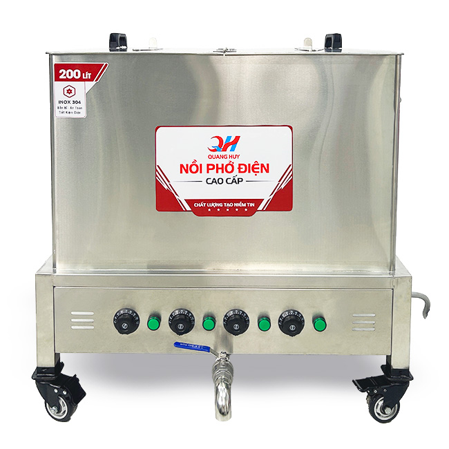 Nồi nấu phở điện vuông 200L