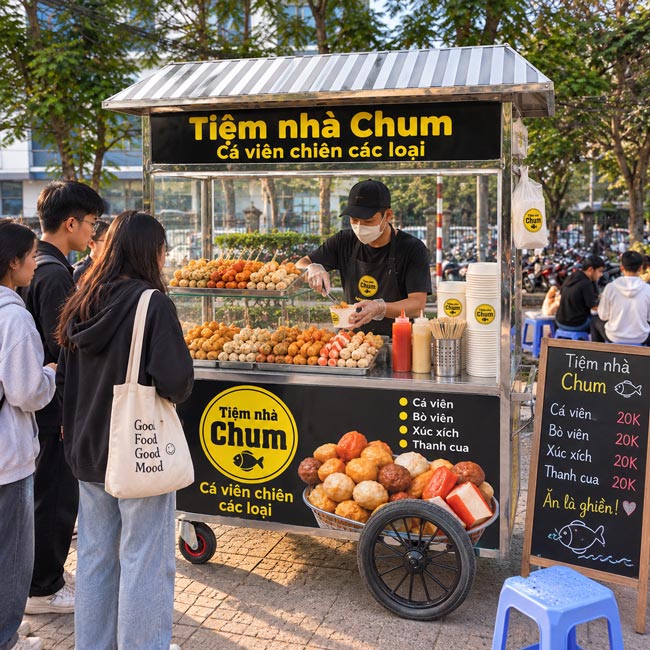 Phù hợp với người mới bắt đầu kinh doanh đồ ăn vặt