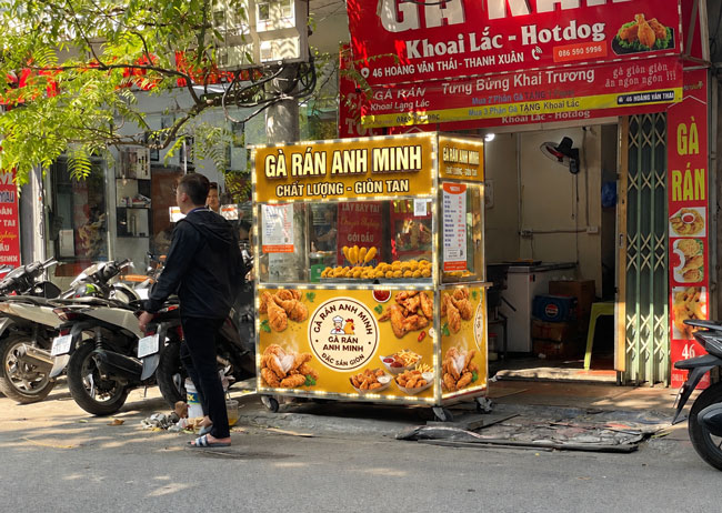 Sử dụng xe tại điểm bán cố định hoặc cần di chuyển