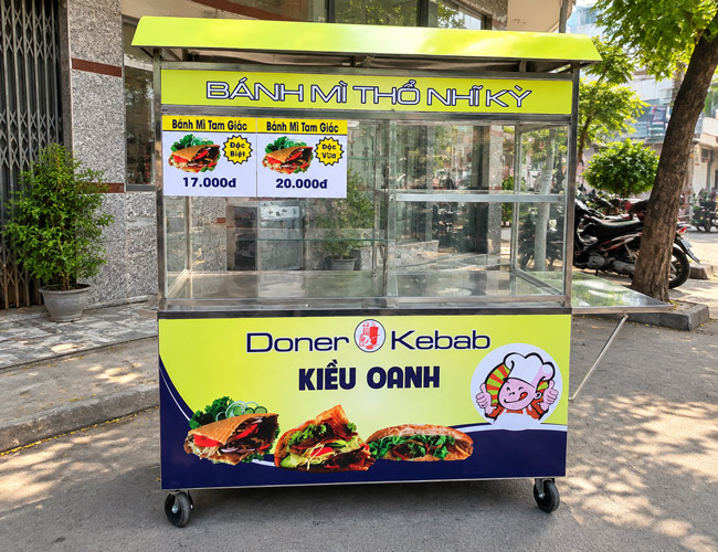 Thiết kế mái vòm tạo điểm nhận diện cho quầy bán