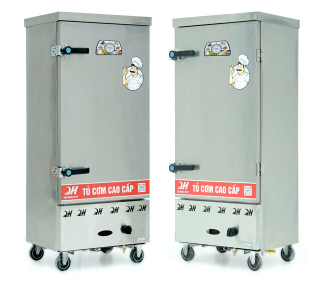 Tủ cơm công nghiệp 40kg dùng điện gas