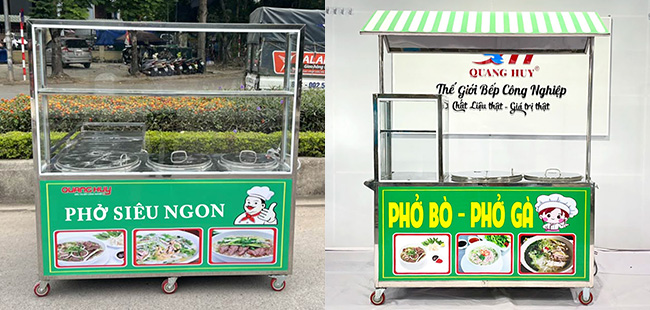 Tủ kính bán phở
