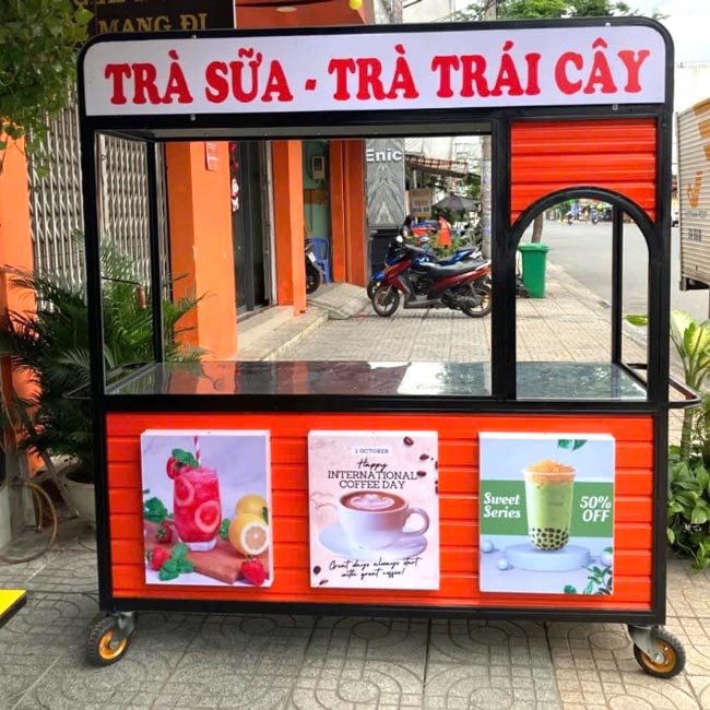 Ưu điểm và hạn chế của xe trà sữa inox