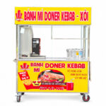 Xe bán bánh mì Doner Kebab – Xôi 1m6 màu vàng