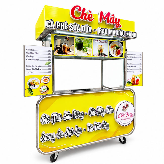 Xe bán Chè Mây mái bằng XI-120-MB