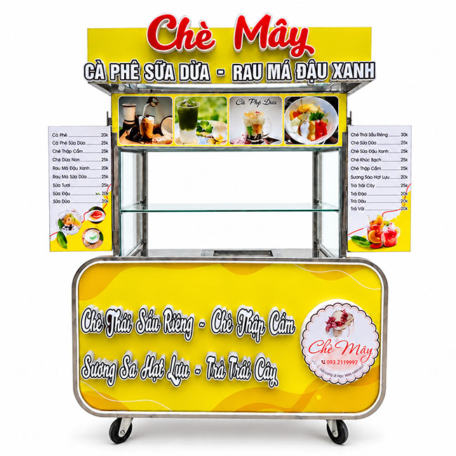 Xe bán Chè Mây mái bằng XI-120-MB