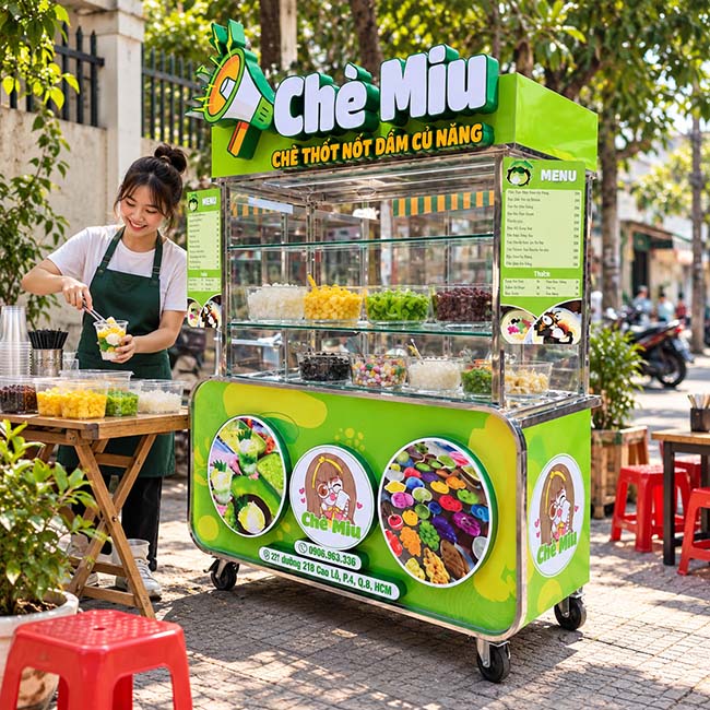 Xe bán chè phù hợp với người mới bắt đầu kinh doanh