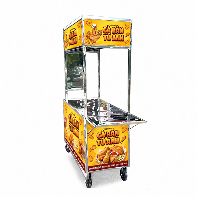 Xe bán gà rán Tú Anh 1m5 mái bằng XI-150-MB