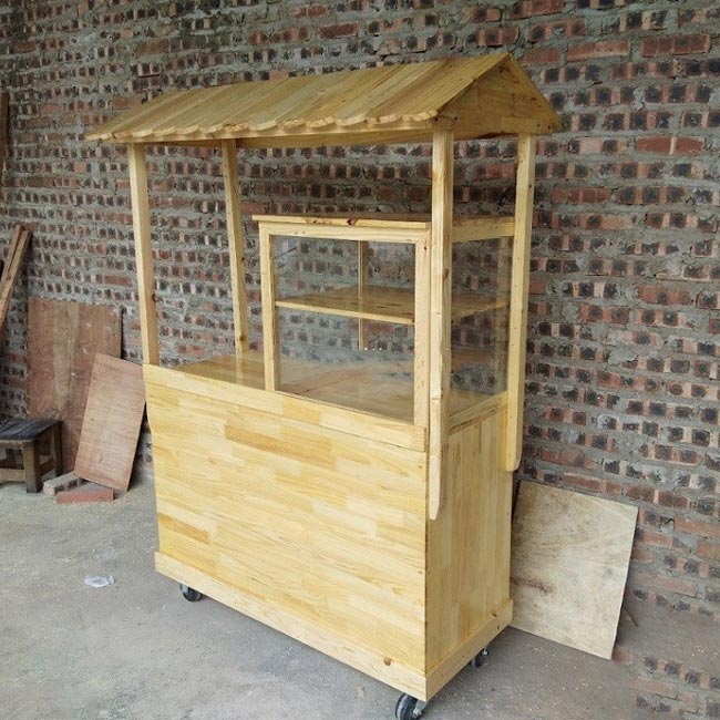 Xe bán xôi bằng gỗ được nhiều người lựa chọn